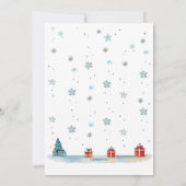 Triplet Girls Weihnachten Geburtstagsparty Einladung (Rückseite)