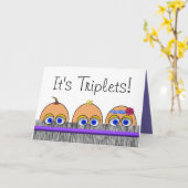 Triplet-Grußkarte Karte (Gelbe Blume)