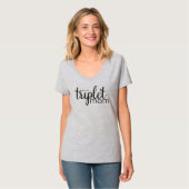 Triplet Mom Girl Boy Girl Triplets Shirt (Vorderseite Vollansicht)