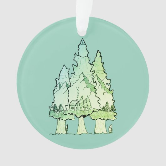 Triplet Pines Ornament (Vorderseite)