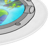 Triplet Portholes Schneidebrett (Ecke)