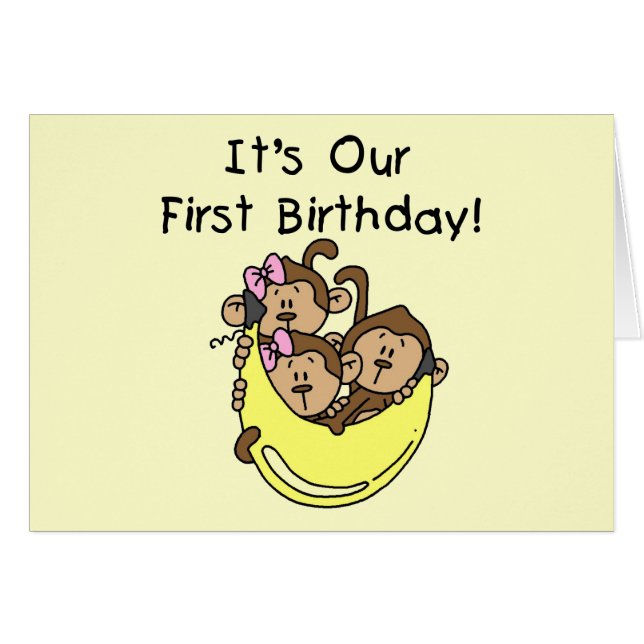 Triplets 1. - Zwei Girls One Boy Tshirts und Gesch (Vorderseite (Horizontal))