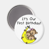 Triplets 1 - Zwei Jungs, ein Mädchen Magnet (Vorderseite/Rückseite)