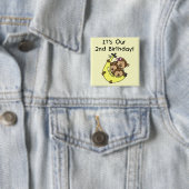 Triplets 2. - Zwei Jungs/eine Girl-Tshirts Button (Beispiel)
