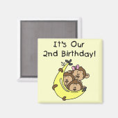 Triplets 2. - Zwei Jungs/eine Girl-Tshirts Magnet (Vorderseite/Rückseite)