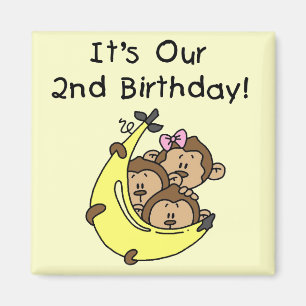 Triplets 2. - Zwei Jungs/eine Girl-Tshirts Magnet