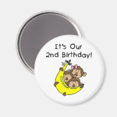 Triplets 2. - Zwei Jungs/eine Girl-Tshirts Magnet (Vorderseite/Rückseite)