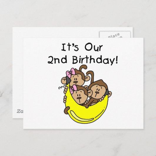 Triplets 2 - Zwei Mädchen und ein Junge Postkarte (Vorne/Hinten)