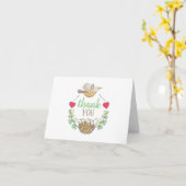 Triplets Baby Showbird Karte (Gelbe Blume)