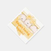 Triplets Baby Showpapier Napkins Serviette (Ecke)