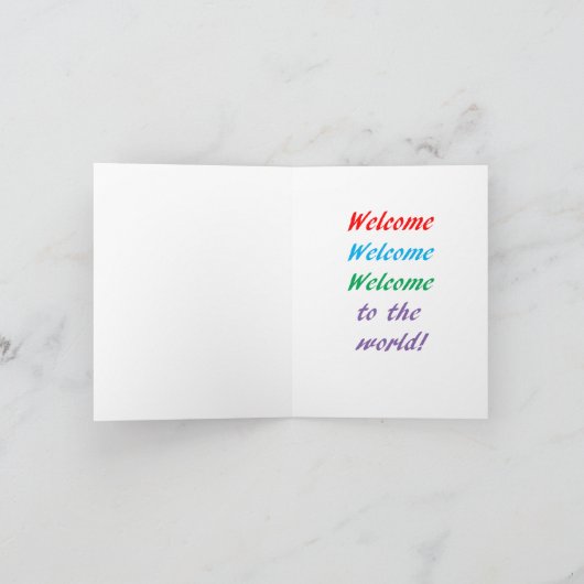 Triplets Birth Notecard Karte (Innenseite)
