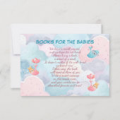 Triplets Bücher für die Babys Dankeskarte (Vorderseite)