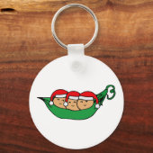 Triplets Christmas Pod Graphic Schlüsselanhänger (Vorderseite)