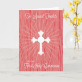 Triplets First Communitycross und Rays on Pink Karte (Gelbe Blume)