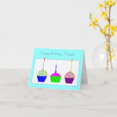 Triplets Geburtstagskarte Karte (Gelbe Blume)