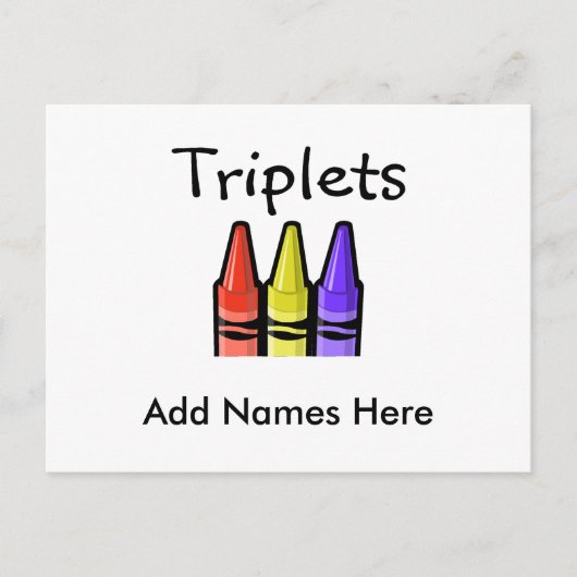 Triplets (Krebse) Postkarte (Vorderseite)