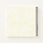 Triplets Taufe auf Gelben 3 Kreuze Personalisiert Notizblock (Rückseite)