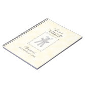 Triplets Taufe auf Gelben 3 Kreuze Personalisiert Notizblock (Linke Seite)