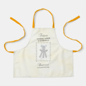 Triplets Taufe auf Gelben 3 Kreuze Personalisiert Schürze (Vorderseite)