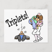 Triplets (Unisex) Postkarte (Vorderseite)