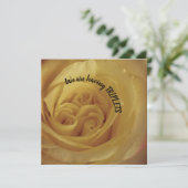 Triplets Yellow Rose Baby Ankündigung (Stehend Vorderseite)