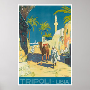 Tripoli-Kunst Libyen Reiseplakat Naher Osten Poster