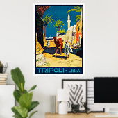 Tripoli Libia - Vintage Travel Posters Poster (Heimbüro)