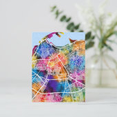 Tripoli Libyen City Map Postkarte (Stehend Vorderseite)