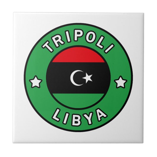 Tripoli Libyen Fliese (Vorderseite)