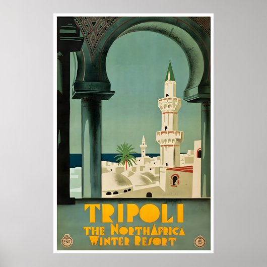 Tripoli Libyen Poster Nahost-Reise Kunstprint (Vorne)