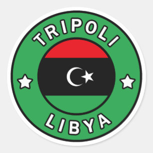 Tripoli Libyen Runder Aufkleber