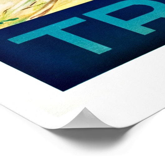 Tripoli Libyen Vintage Travel Poster (Ecke)