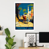 Tripoli Libyen Vintage Travel Poster (Heimbüro)
