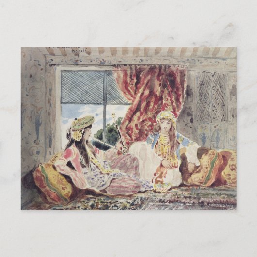 Tripolis, ein Harem Postkarte (Vorderseite)