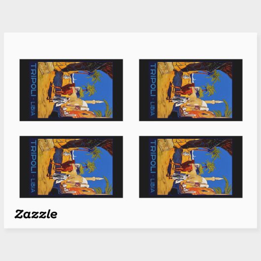 Tripolis - Libyen Rechteckiger Aufkleber (Blatt)