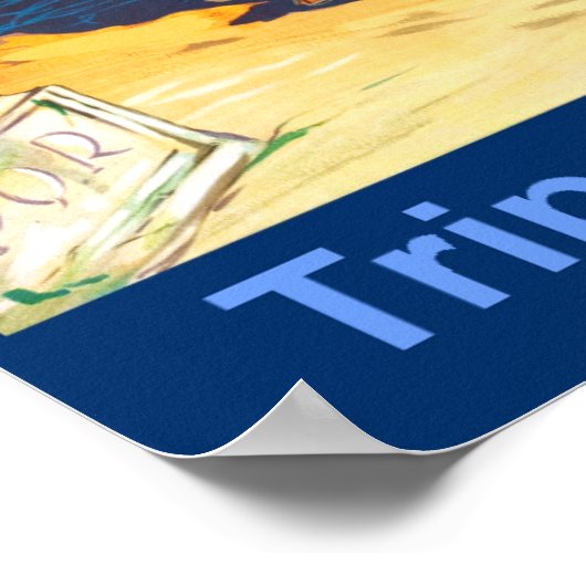 Tripolis, libysches Retroposter Poster (Ecke)