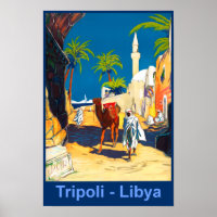 Tripolis, libysches Retroposter