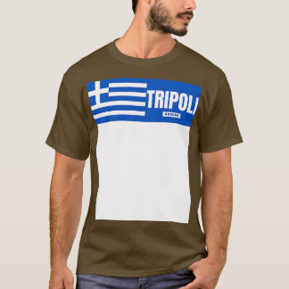 Tripolis Stadt mit griechischer Flagge T-Shirt