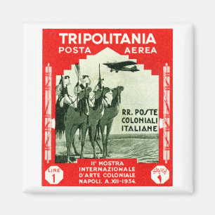 Tripolitania 1934 1 Lire Briefmarke Magnet
