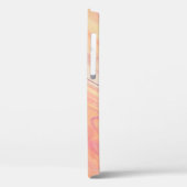 Trippelmarmor, wirbelpfirsichfarben Case-Mate iPhone hülle (Rückseite / Links)