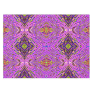 Trippelrosa und Lila Abstraktes Muster Tischdecke