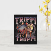 Trippi Troppi - Italienisch Brainrot Meme Cat Karte (Gelbe Blume)