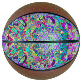 Trippige, Abstrakte Rosa- und Lilatönen Basketball