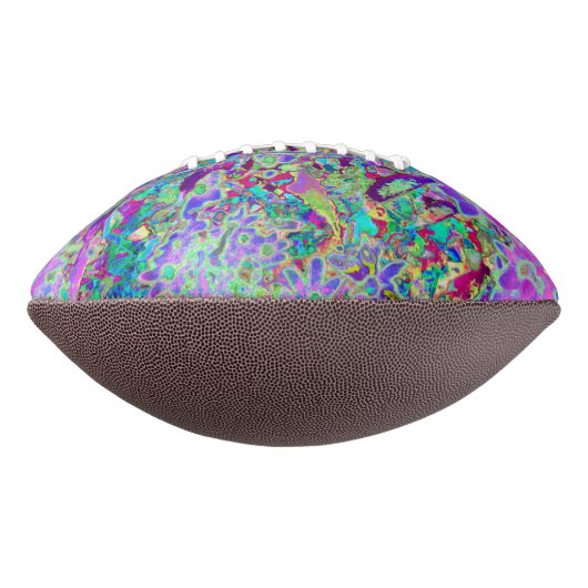 Trippige, Abstrakte Rosa- und Lilatönen Football (Gedreht 90)