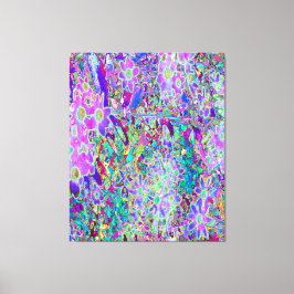 Trippige, Abstrakte Rosa- und Lilatönen Leinwanddruck