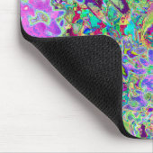 Trippige, Abstrakte Rosa- und Lilatönen Mousepad (Ecke)