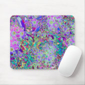 Trippige, Abstrakte Rosa- und Lilatönen Mousepad (Mit Mouse)