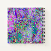 Trippige, Abstrakte Rosa- und Lilatönen Notizblock (Rückseite)