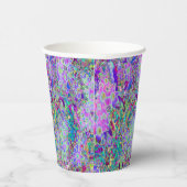 Trippige, Abstrakte Rosa- und Lilatönen Pappbecher (Rechts)