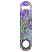 Trippige, Abstrakte Rosa- und Lilatönen Speed Flaschenöffner (Vorderseite)